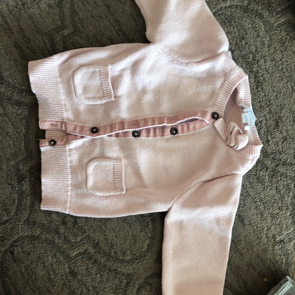 jacadi blush cardigan 12M perfect condition